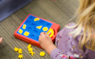 Children using play therapy for anxiety